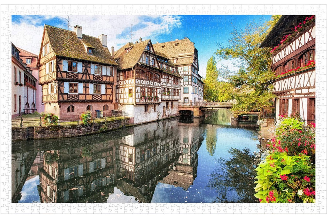 Puzzle din plastic Pintoo - Strasbourg, Petite France, 1.000 piese (H1597)