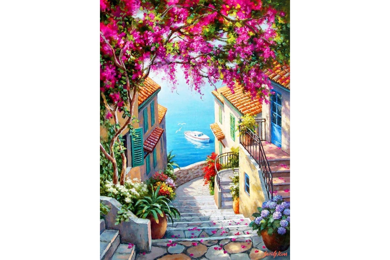 Puzzle Anatolian - Sung Kim: Stairs to the Sea, 1.000 piese (P1088)