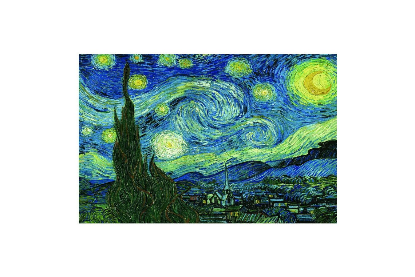 Puzzle Eurographics - Vincent Van Gogh: Starry Night, 2.000 piese (8220-1204)