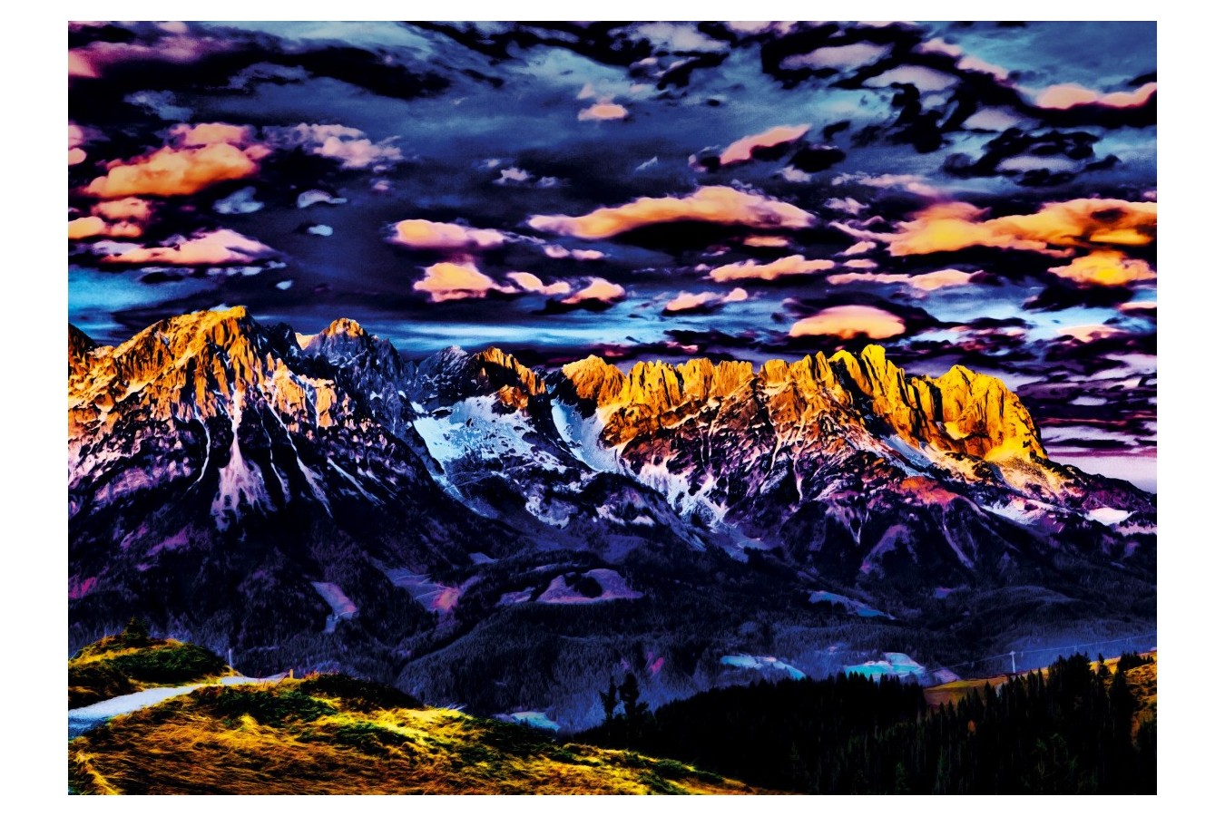Puzzle Schmidt - Mountain Landscape, 1.000 piese (59333) imagine