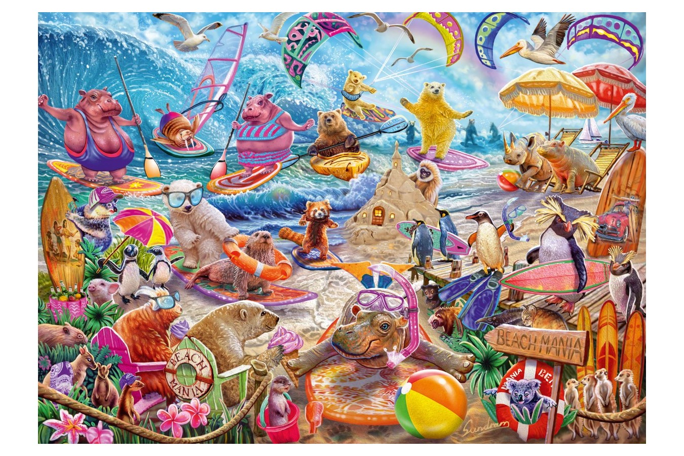 Puzzle Schmidt - Steve Sundram: Beach Mania, 1.000 piese (59662)