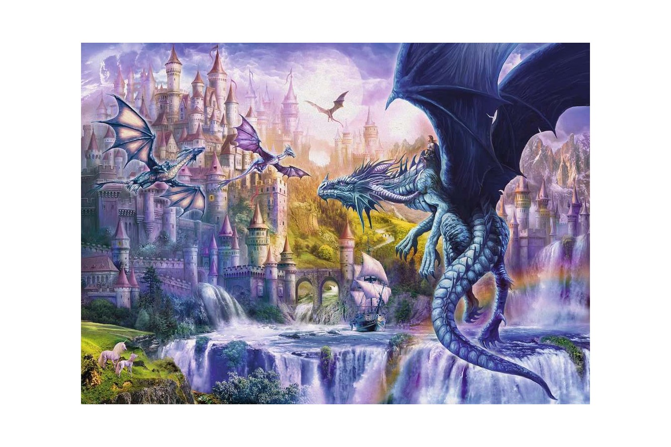 Puzzle Ravensburger - The Castle of the Dragons, 1.000 piese (15252)