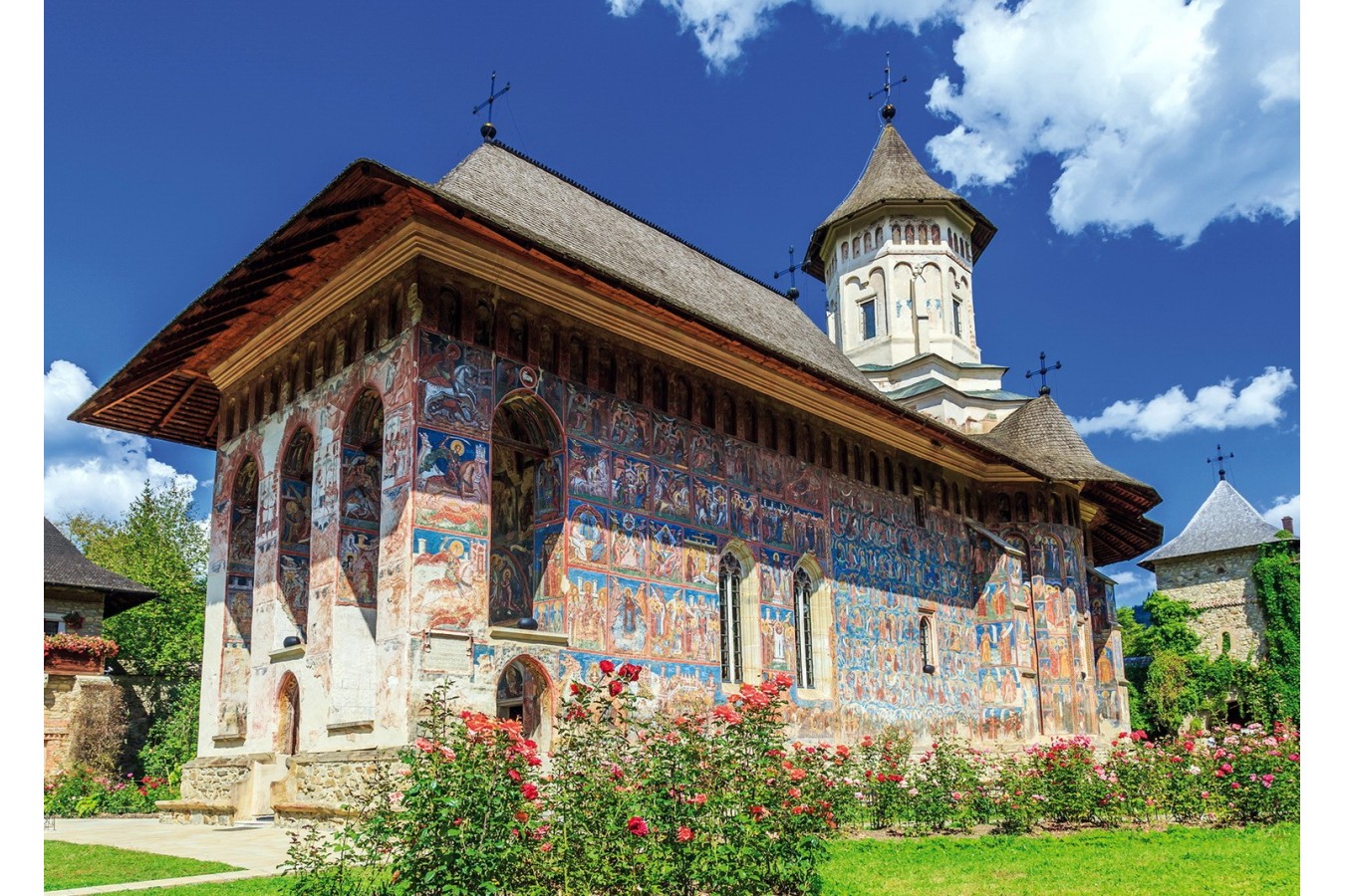 Puzzle TinyPuzzle - Manastirea Moldovita, 99 piese (1012) imagine