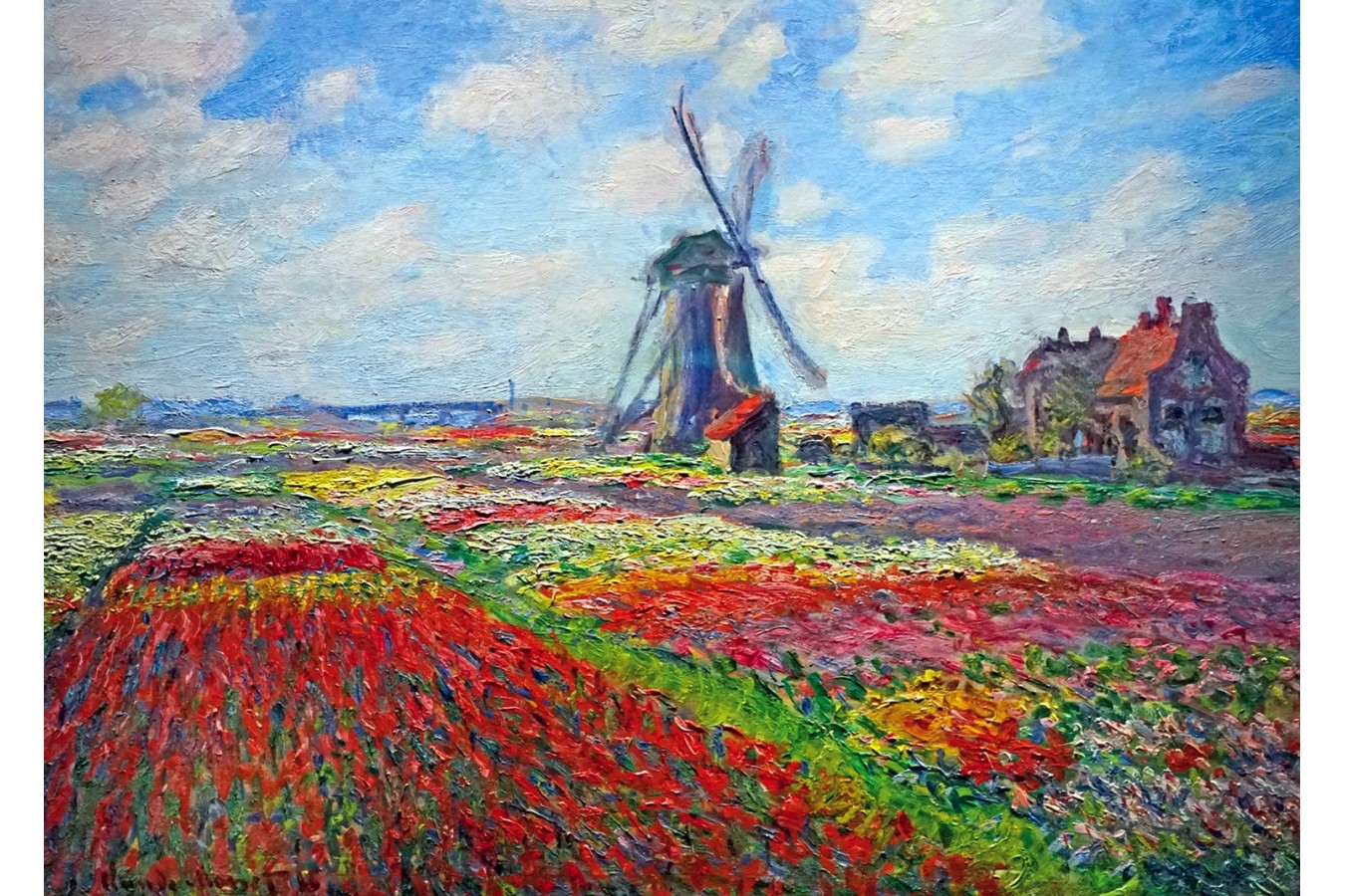 Puzzle TinyPuzzle - Claude Monet: Tulip Fields, 99 piese (1020) imagine