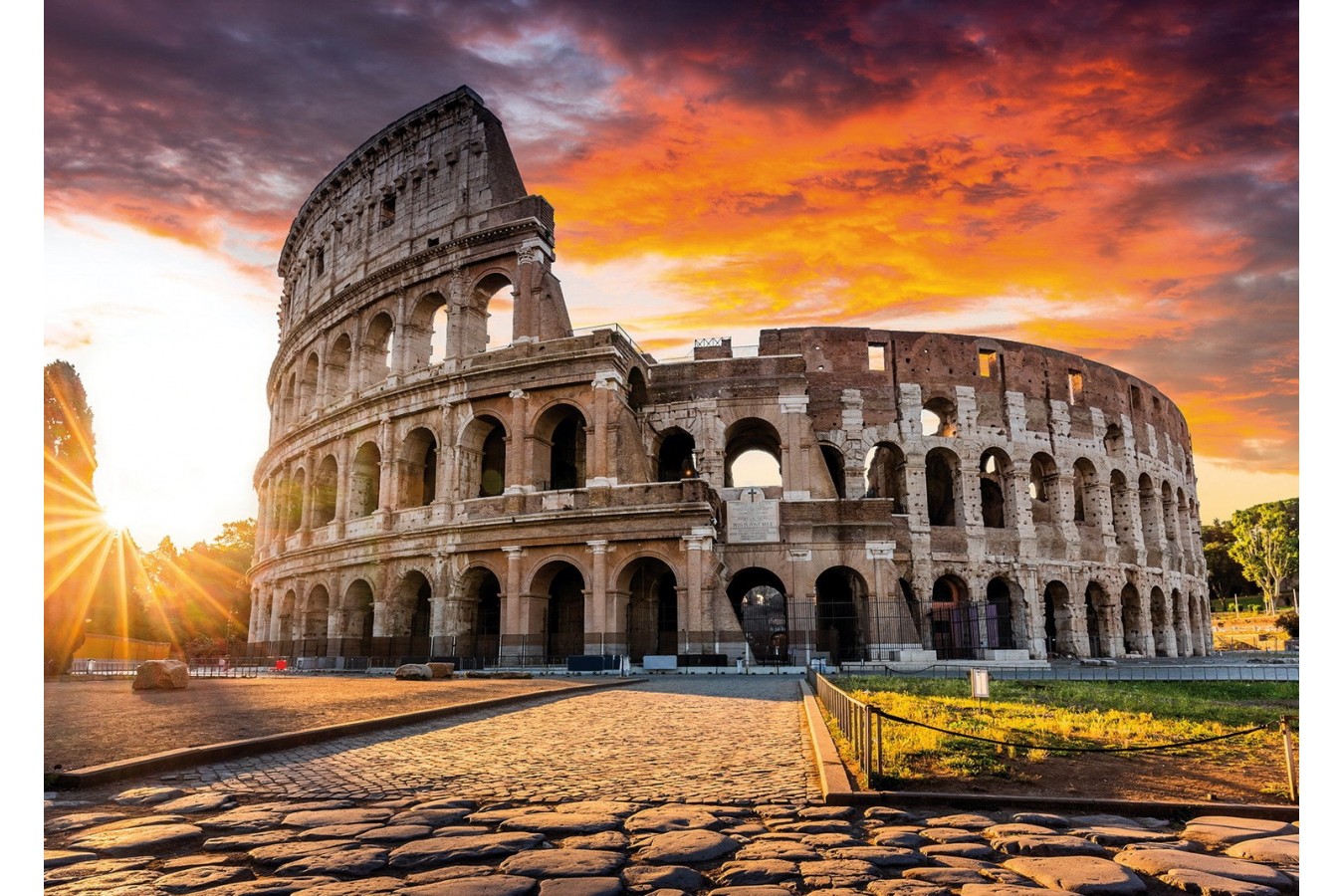 Puzzle TinyPuzzle - Colosseum at Sunrise, Rome, 99 piese (1022) imagine