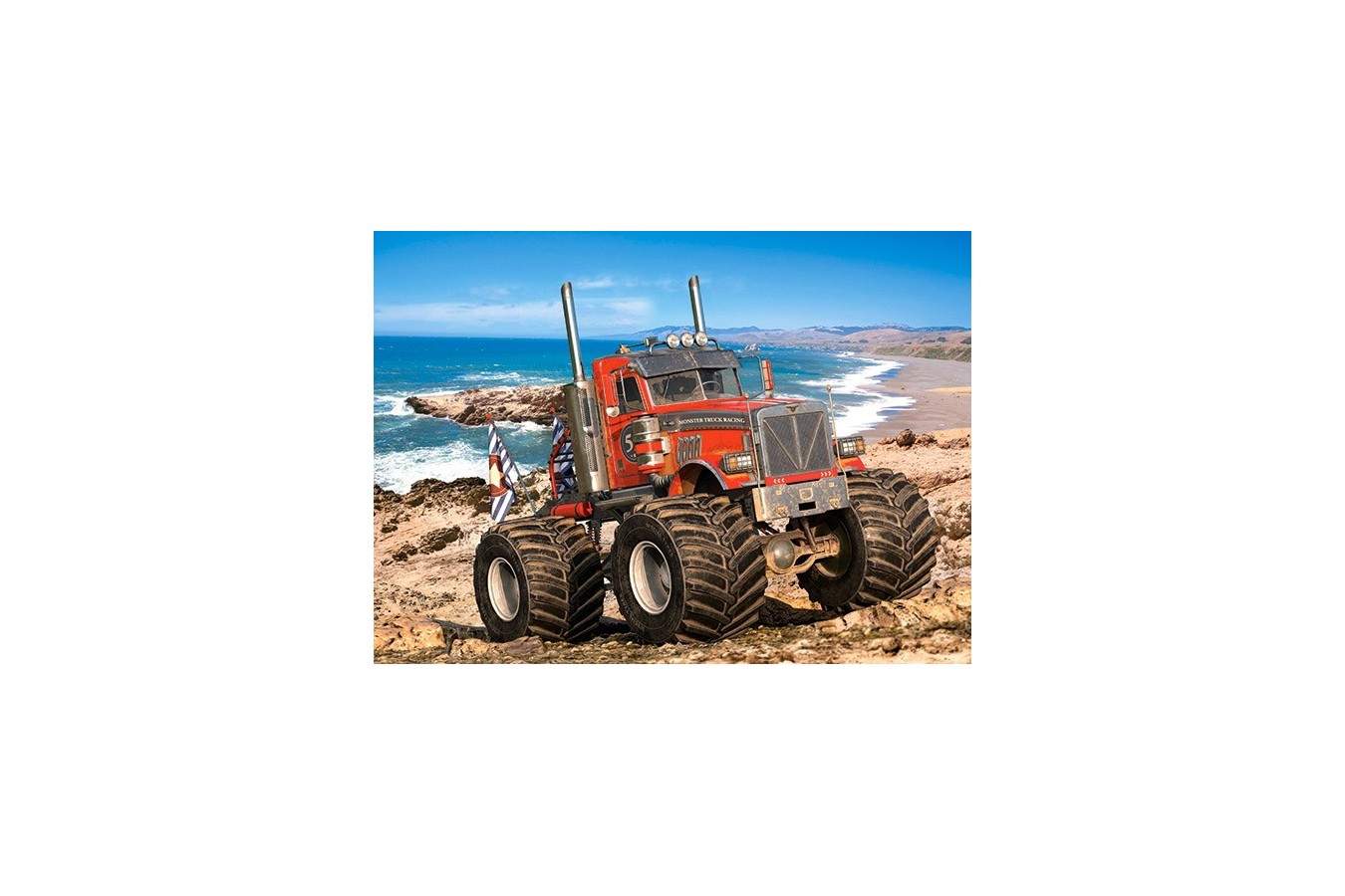 Puzzle Castorland - Monster Truck on the Rocky Coast, 200 piese (222100)