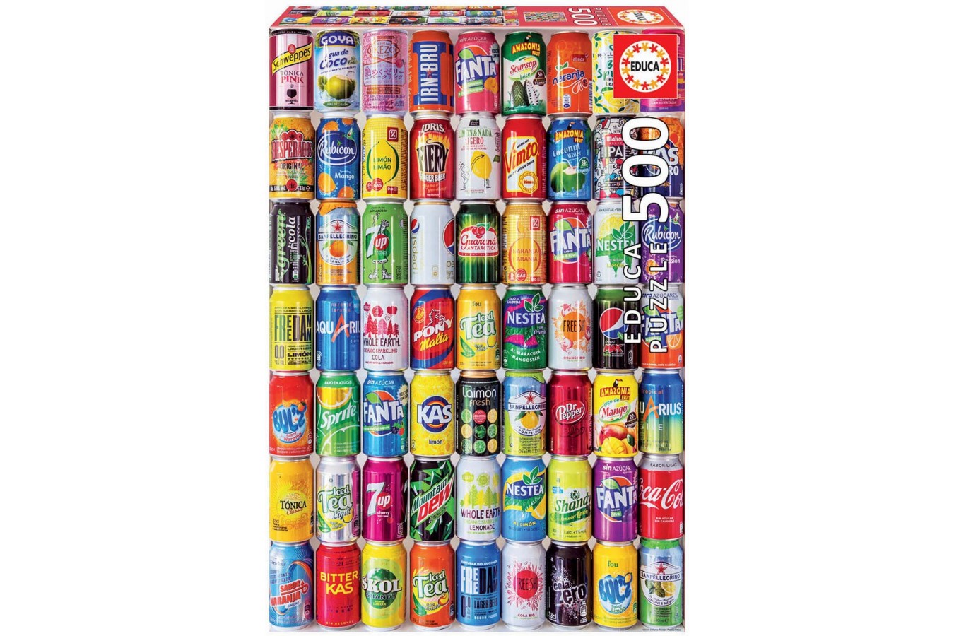 Puzzle Educa - Soft Cans, 500 piese (18447) - 1
