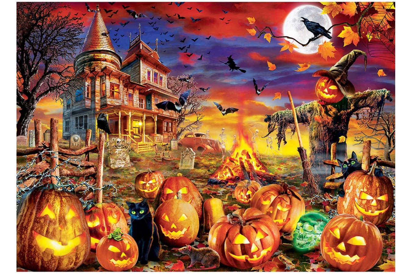 Puzzle fosforescent Master Pieces - All Hallow\'s Eve, 500 piese (Master-Pieces-31991)
