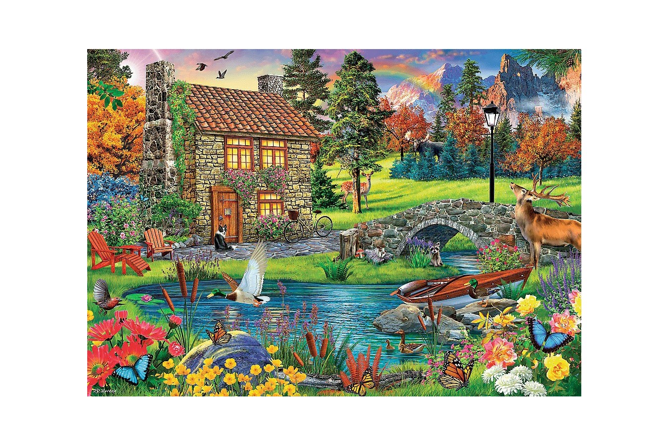Puzzle Trefl - Cottage in the Mountains, 6.000 piese (65006)