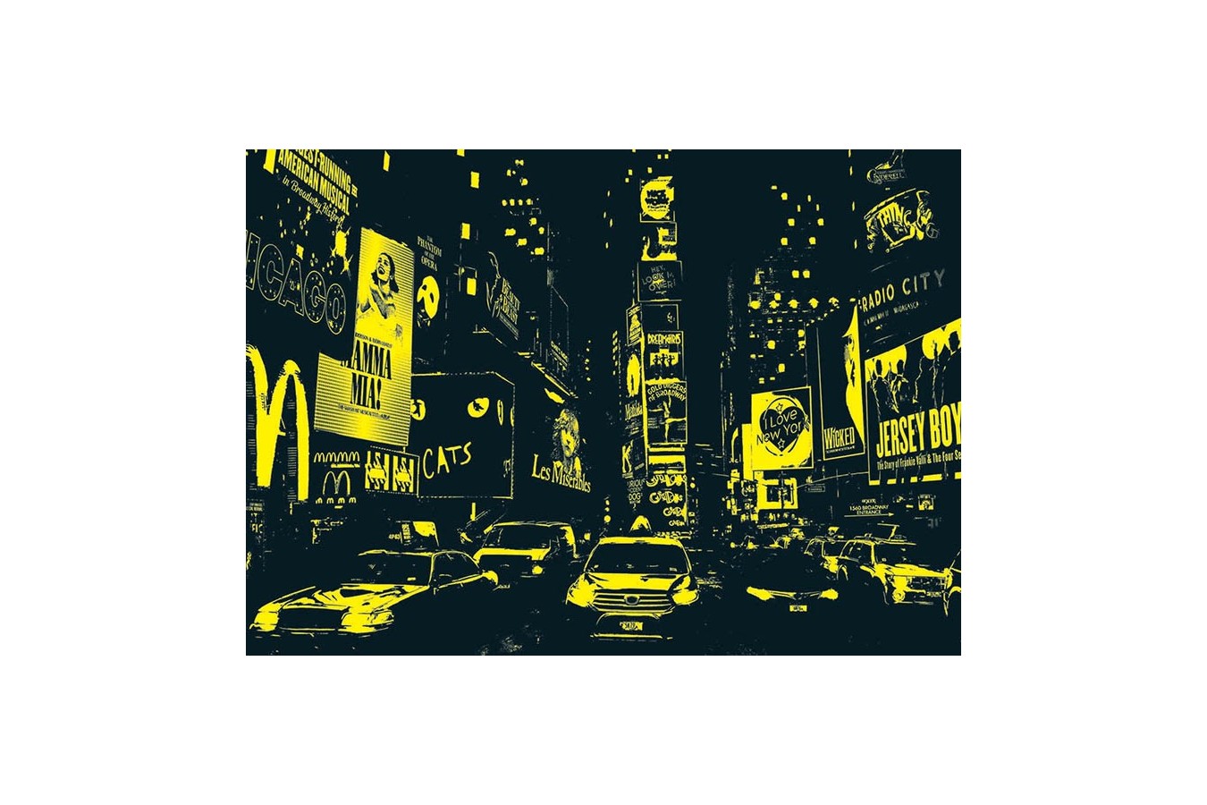 Puzzle fosforescent Educa - Times Square Neon, 1.000 piese (18499) - 2