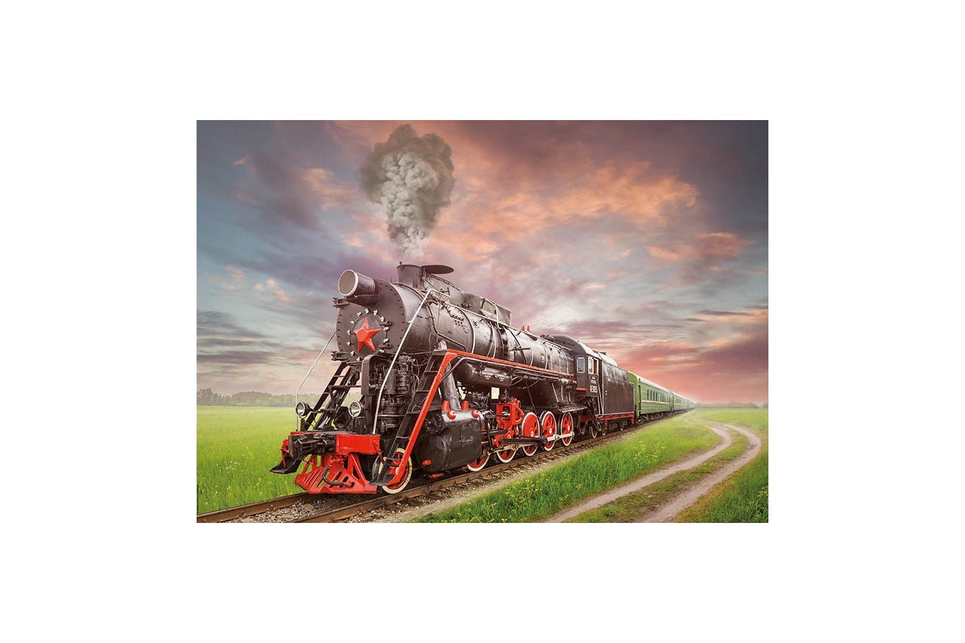 Puzzle Educa - Soviet Train, 2.000 piese (18503)