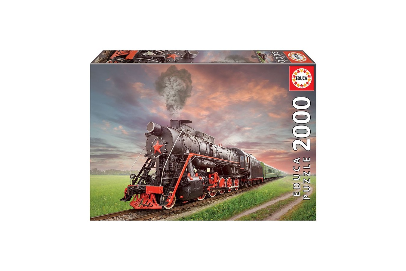 Puzzle Educa - Soviet Train, 2.000 piese (18503) - 1
