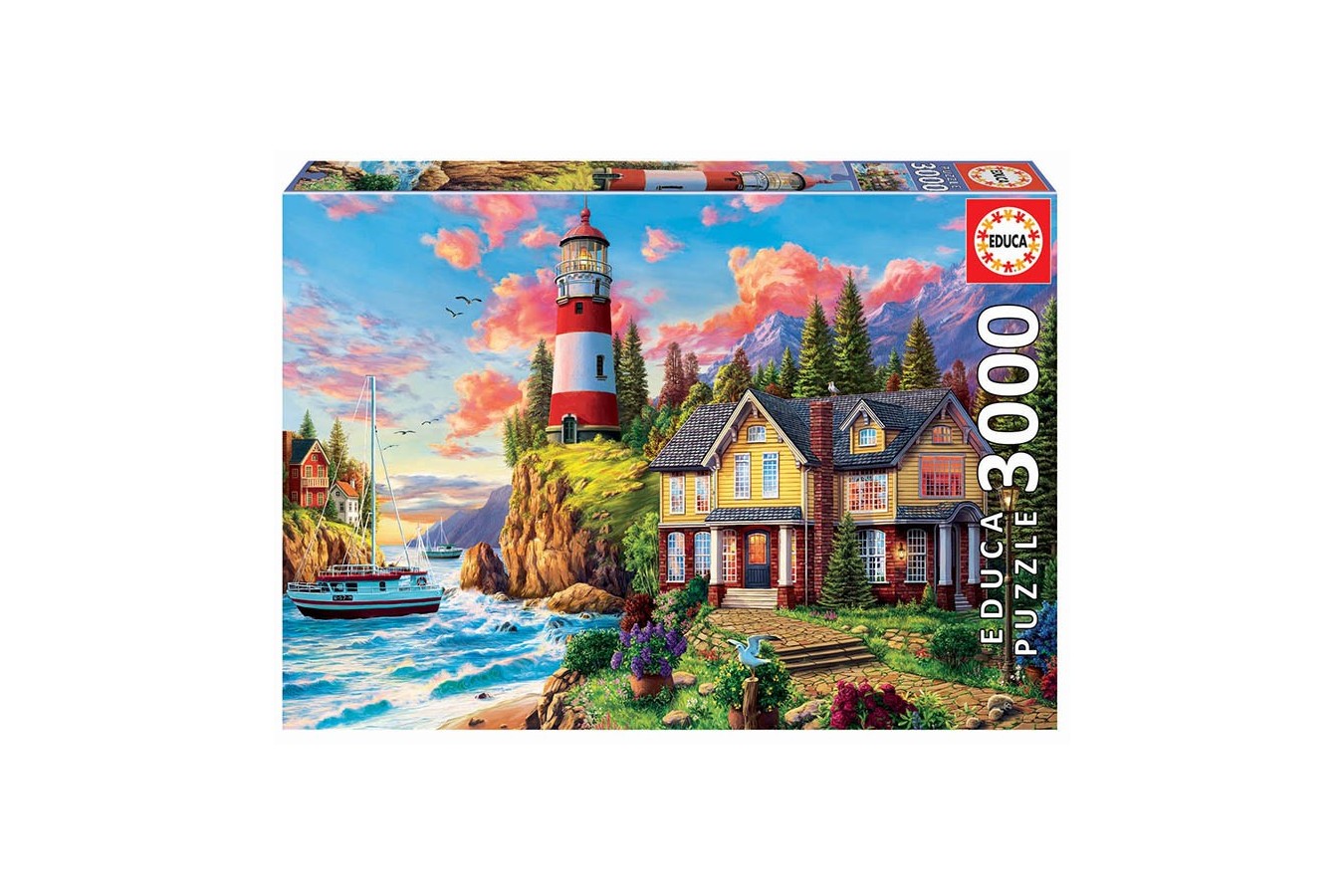 Puzzle Educa - Lighthouse Landscape, 3.000 piese (18507) - 1