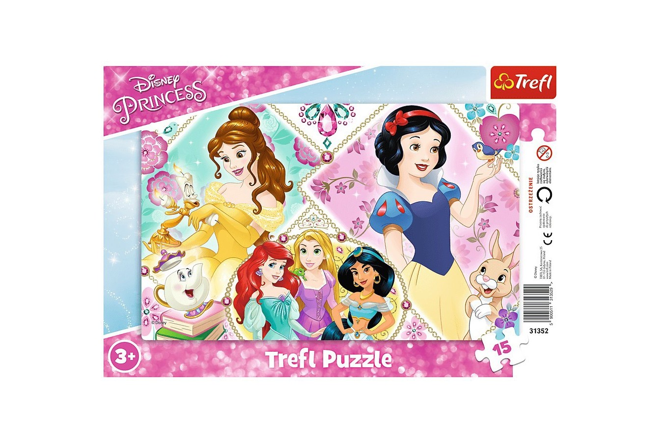 Puzzle Trefl - Disney Princess, 15 piese (31352) imagine