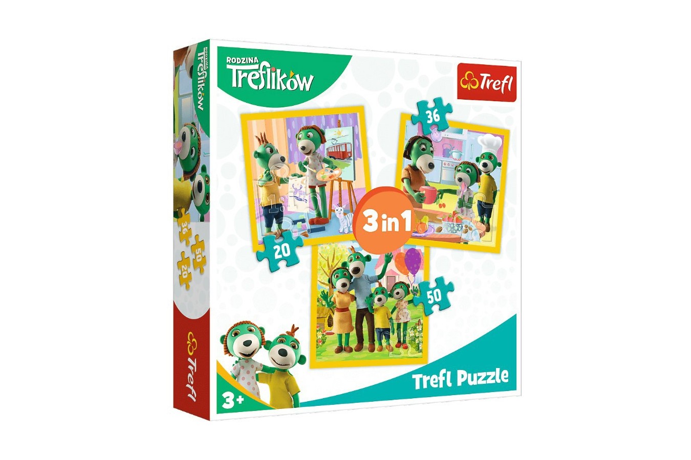 Puzzle Trefl - Treflikow, 20/36/50 piese (34850)