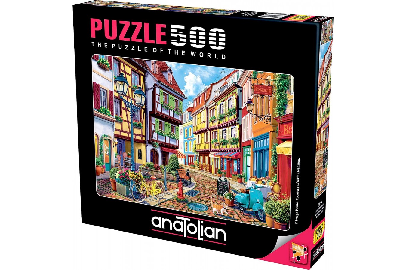 Puzzle Anatolian - Marthy H. Segelbaum: Cobblestone Alley, 500 piese (3614) - 1