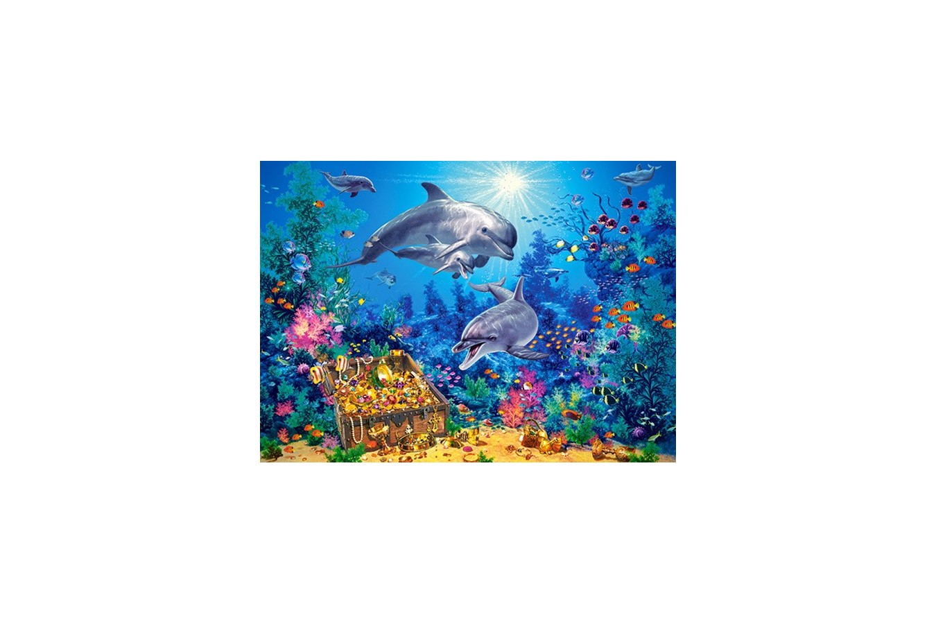 Puzzle Castorland - Dolphin Famlily, 300 Piese