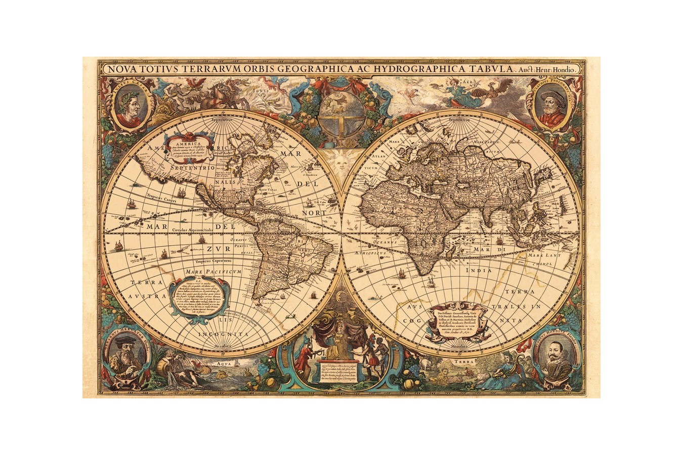 Puzzle Ravensburger - Harta Antica A Lumii , 5.000 piese (17411) imagine