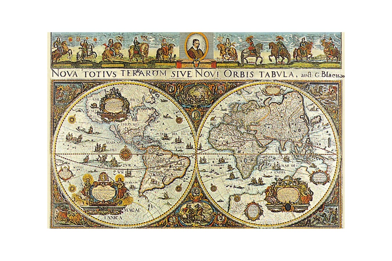 Puzzle Ravensburger - Harta Lumii In 1665, 3.000 piese (17054)