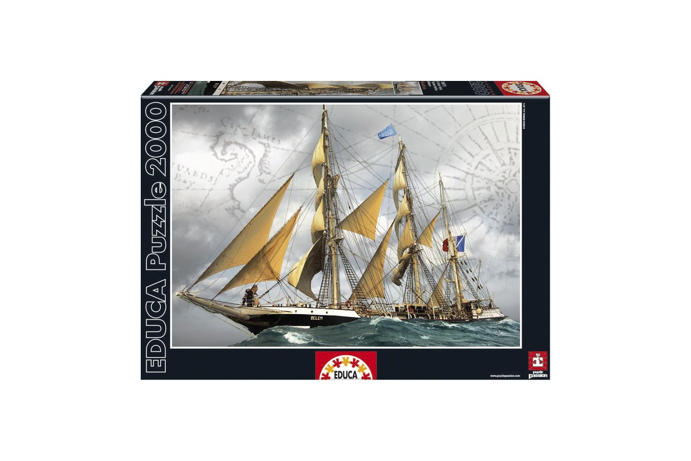Puzzle Educa - Belem, All Sails Out, 2000 piese (16015)
