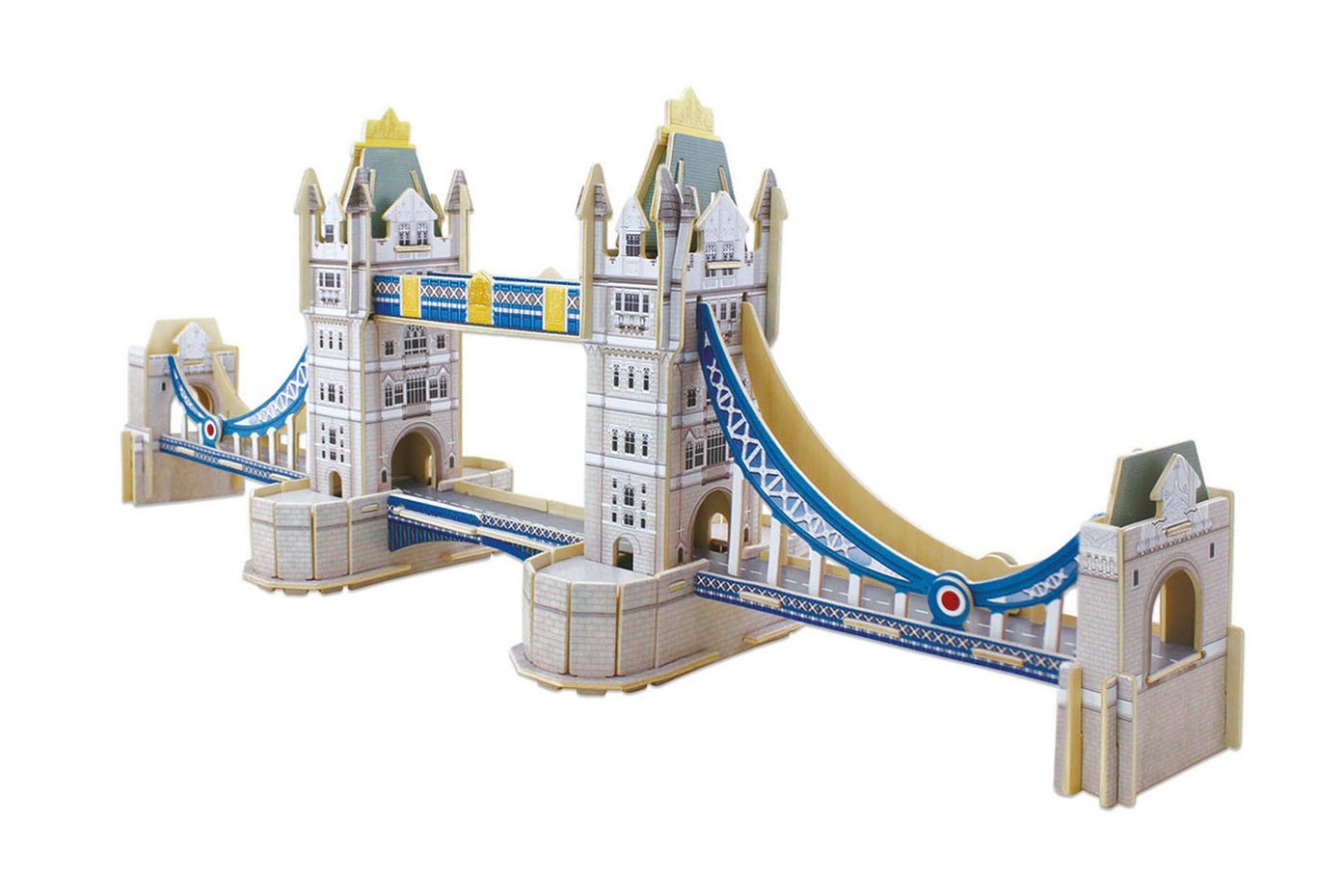 Puzzle 3D din lemn Educa - Tower Bridge, 92 piese (16999)