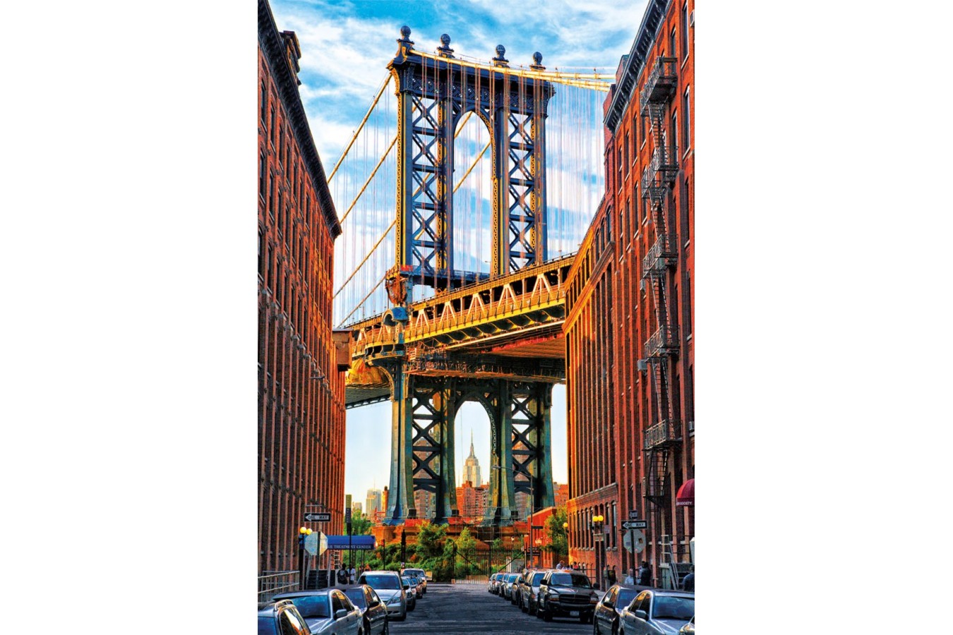 Puzzle Educa - Manhattan Bridge, New York, 1000 piese, include lipici puzzle (17100) imagine