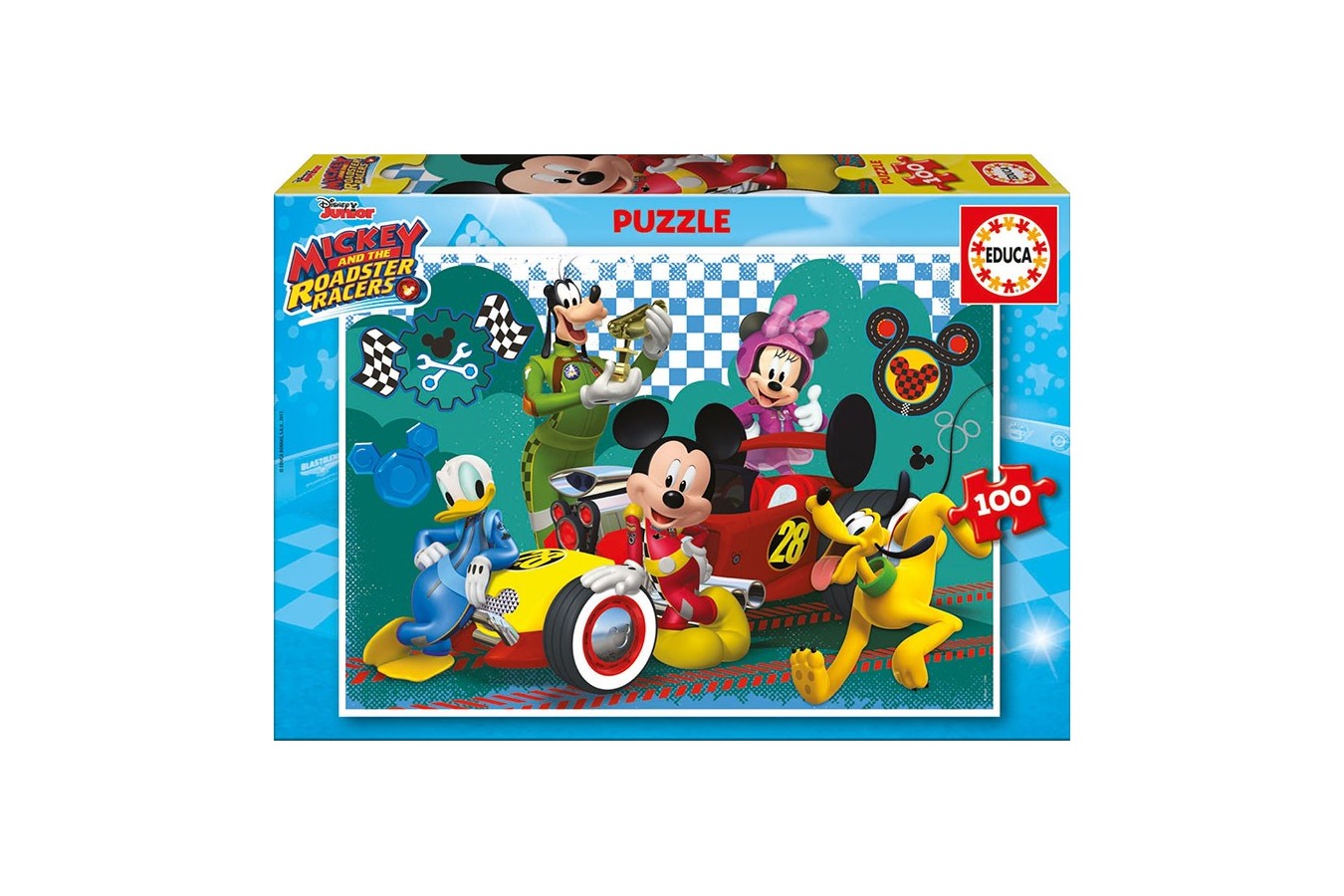 Puzzle Educa - Mickey and the Roadster Racers, 100 piese (17240)