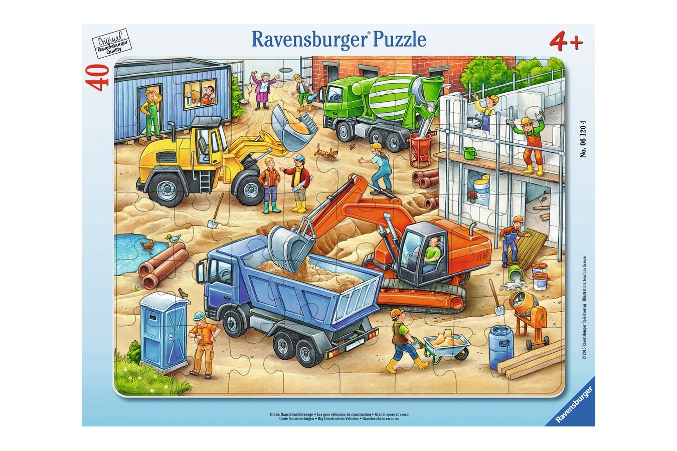 Puzzle Ravensburger - Utilaje, 40 piese (06120) imagine