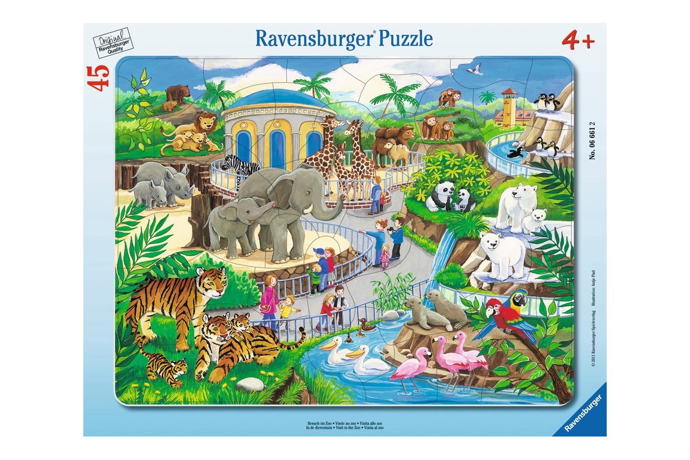 Puzzle Ravensburger - Vizita La Zoo, 45 piese (06661)