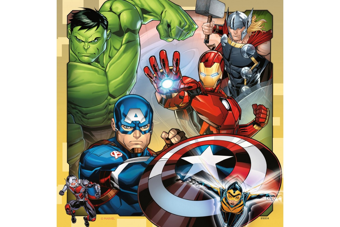 Puzzle Ravensburger - Marvel Avengers, 3x49 piese (08040) imagine