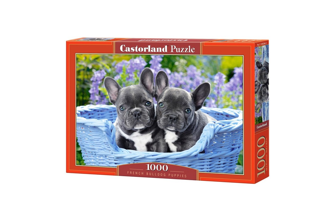 Puzzle Castorland - French Bulldog Puppies, 1.000 piese (104246) - 1