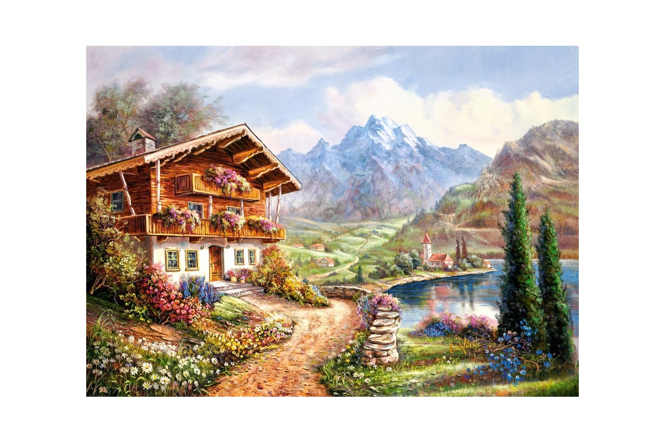Puzzle Castorland - Copy of High Country Retreat, 2000 piese imagine