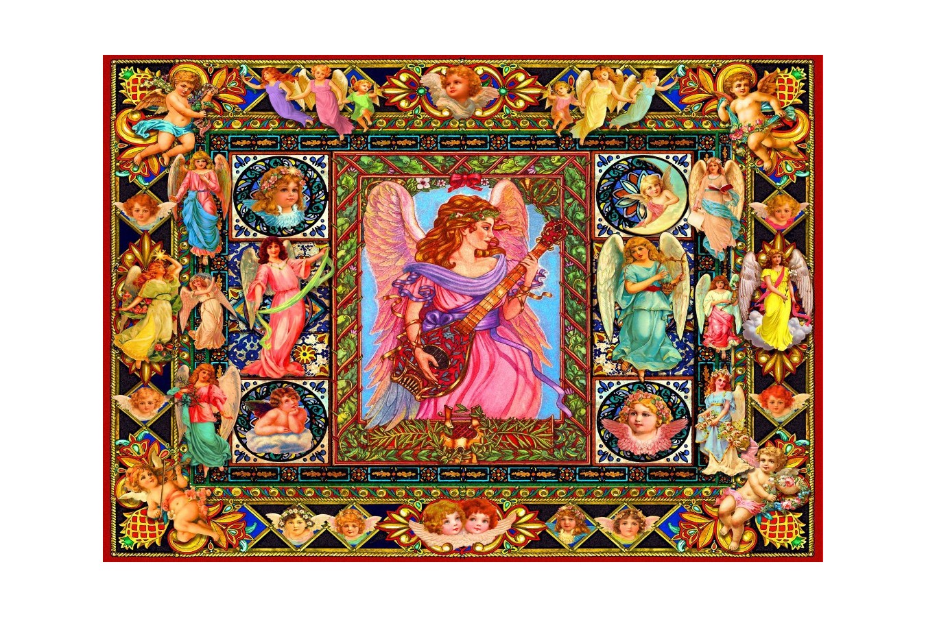 Puzzle Bluebird - Antique Angels, 1500 piese (70027) imagine
