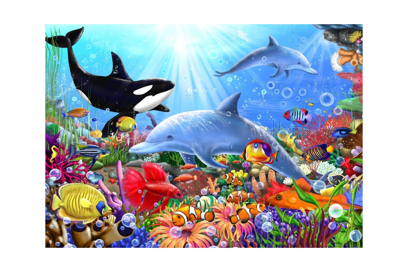 Puzzle Bluebird - Bright Undersea World, 1500 piese (70028) imagine