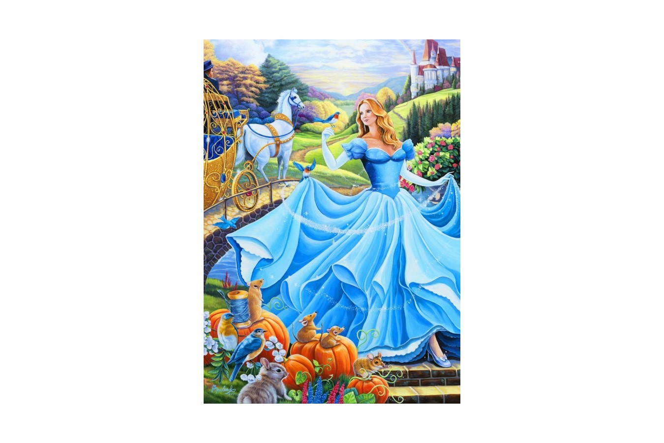 Puzzle Bluebird - Cinderella, 1.000 piese (70085) imagine