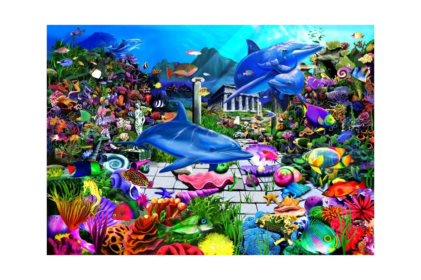 Puzzle Bluebird - Lost Undersea World, 1.000 piese (70145)