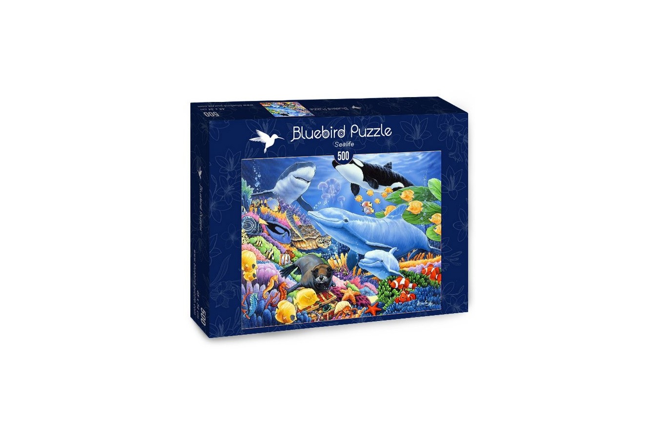 Puzzle Bluebird - Sealife, 500 piese (70084) - 1