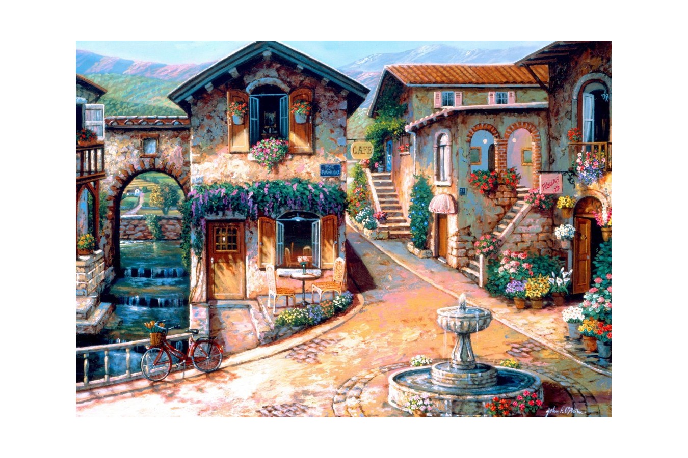 Puzzle Bluebird - The Fountain On The Square, 1.000 piese (70120)