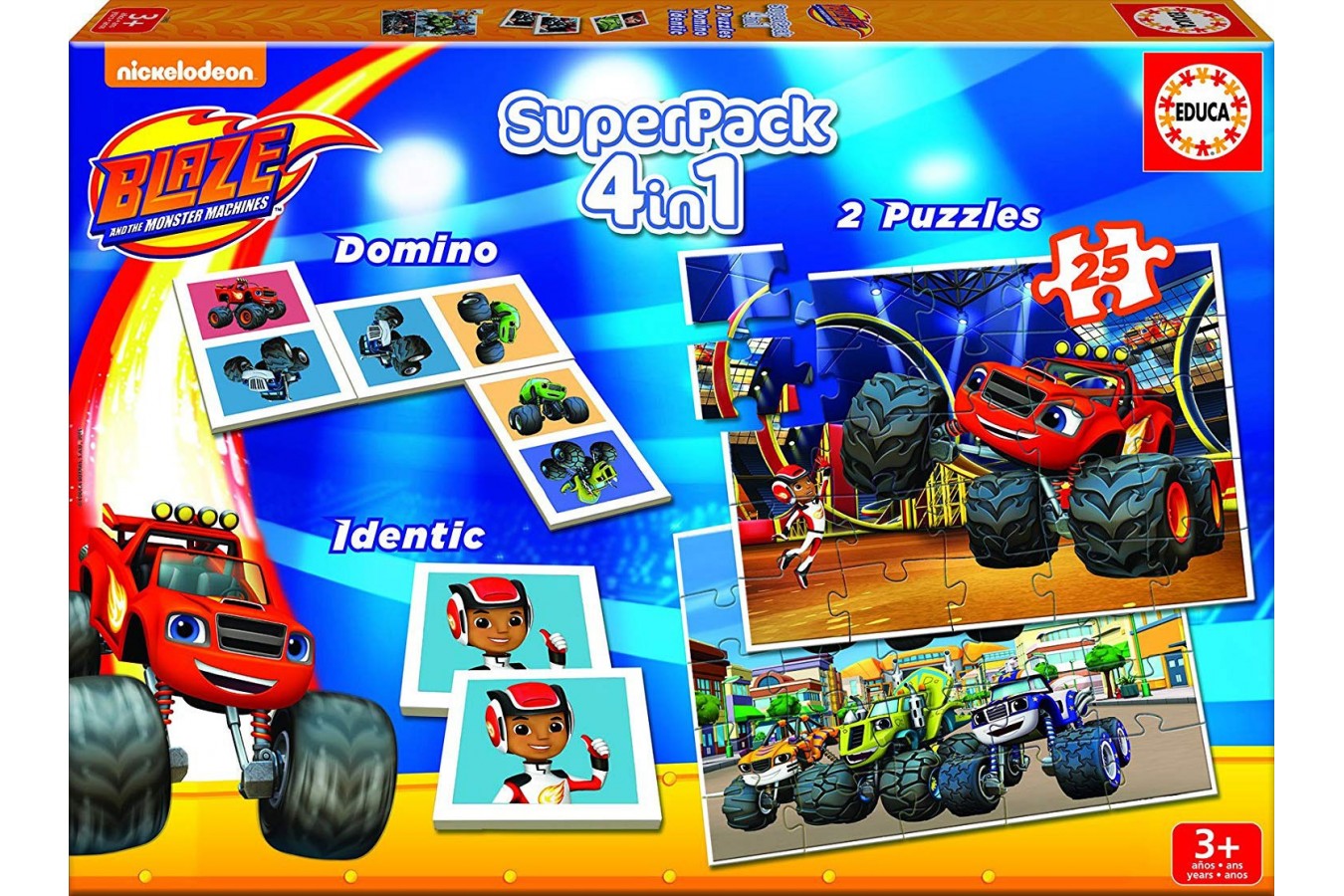 Puzzle Educa - Blaze and The Monster Machines, 2x25 piese (16853)