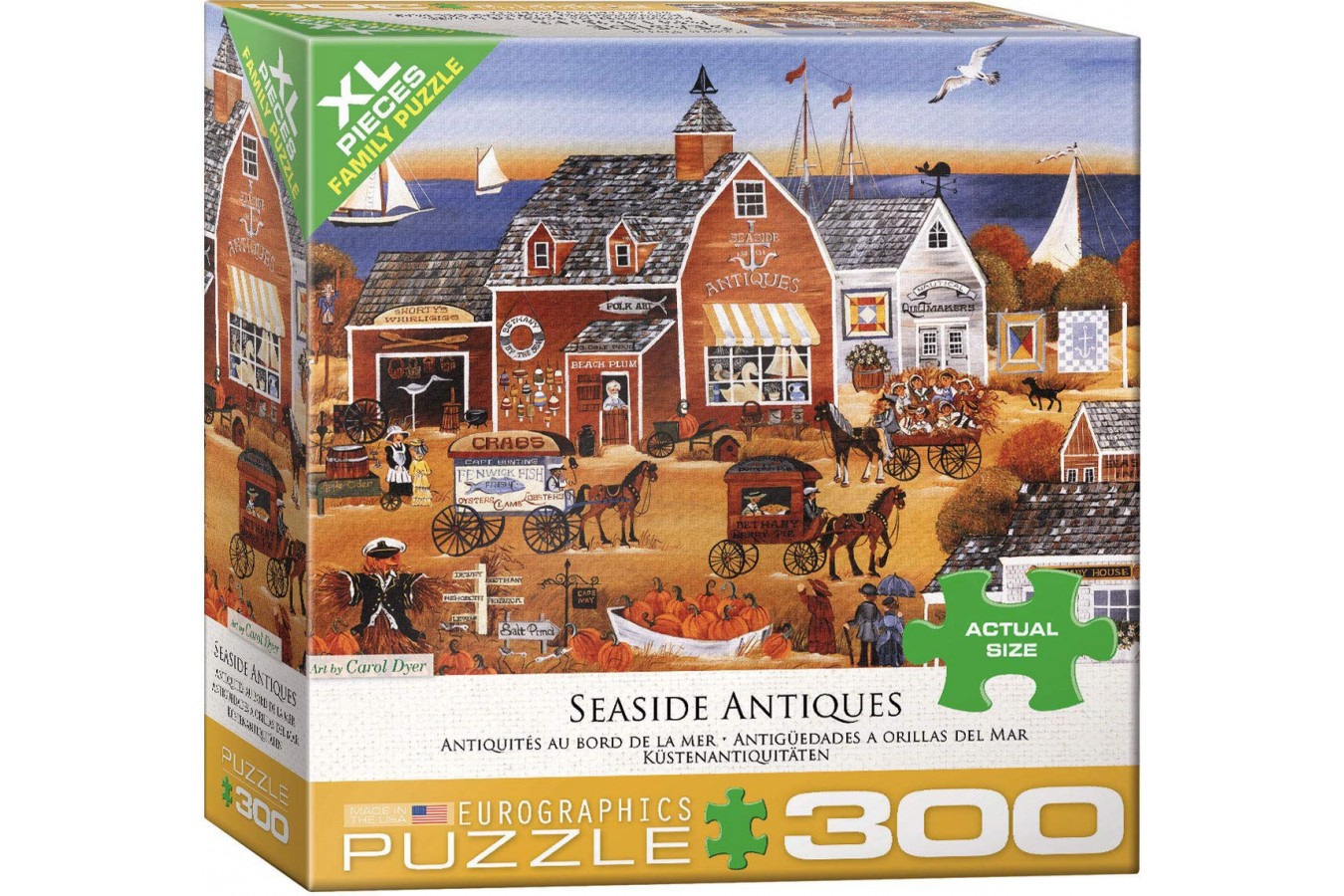 Puzzle Eurographics - Seaside Antiques by Carol Dyer, 300 piese XXL (8300-5390) imagine