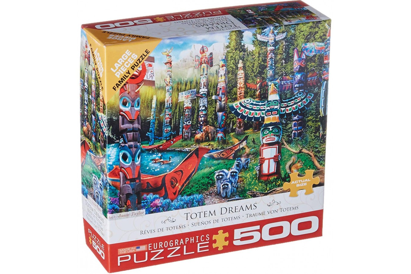 Puzzle Eurographics - Totem Dreams, 500 piese XXL (8500-5361) imagine