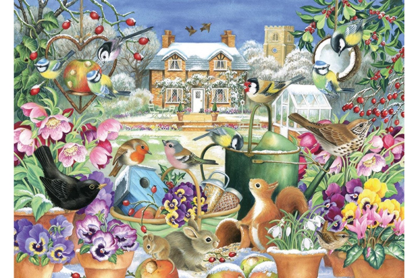 Puzzle Jumbo - Claire Comerford: Winter Garden, 1.000 piese (11130)
