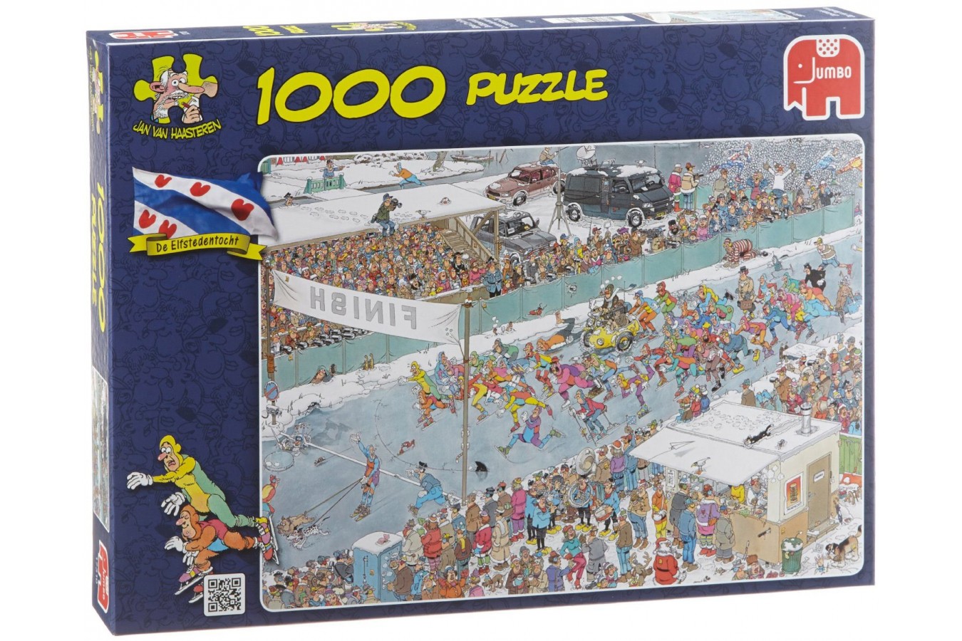 Puzzle Jumbo - Jan Van Haasteren: Ice Racing, 1.000 piese (17310)