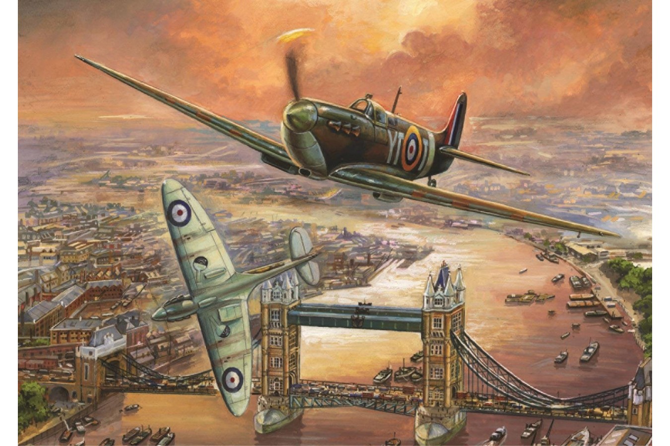 Puzzle Jumbo - Jim Mitchell: Spitfire over London, 1.000 piese (11126)