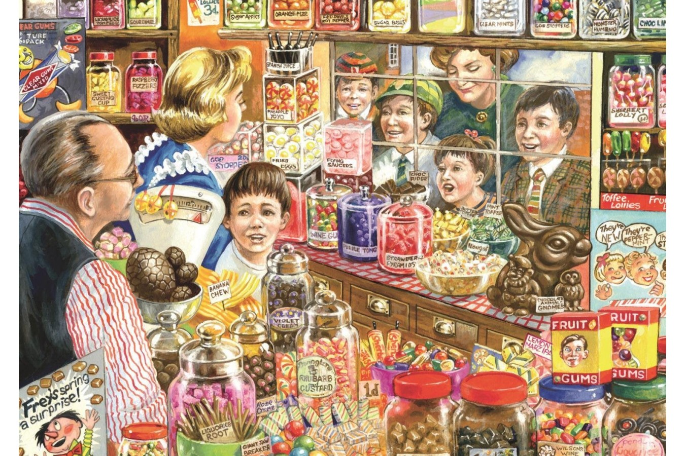 Puzzle Jumbo - Jim Mitchell: The Little Sweet Shop, 1.000 piese (11079) imagine