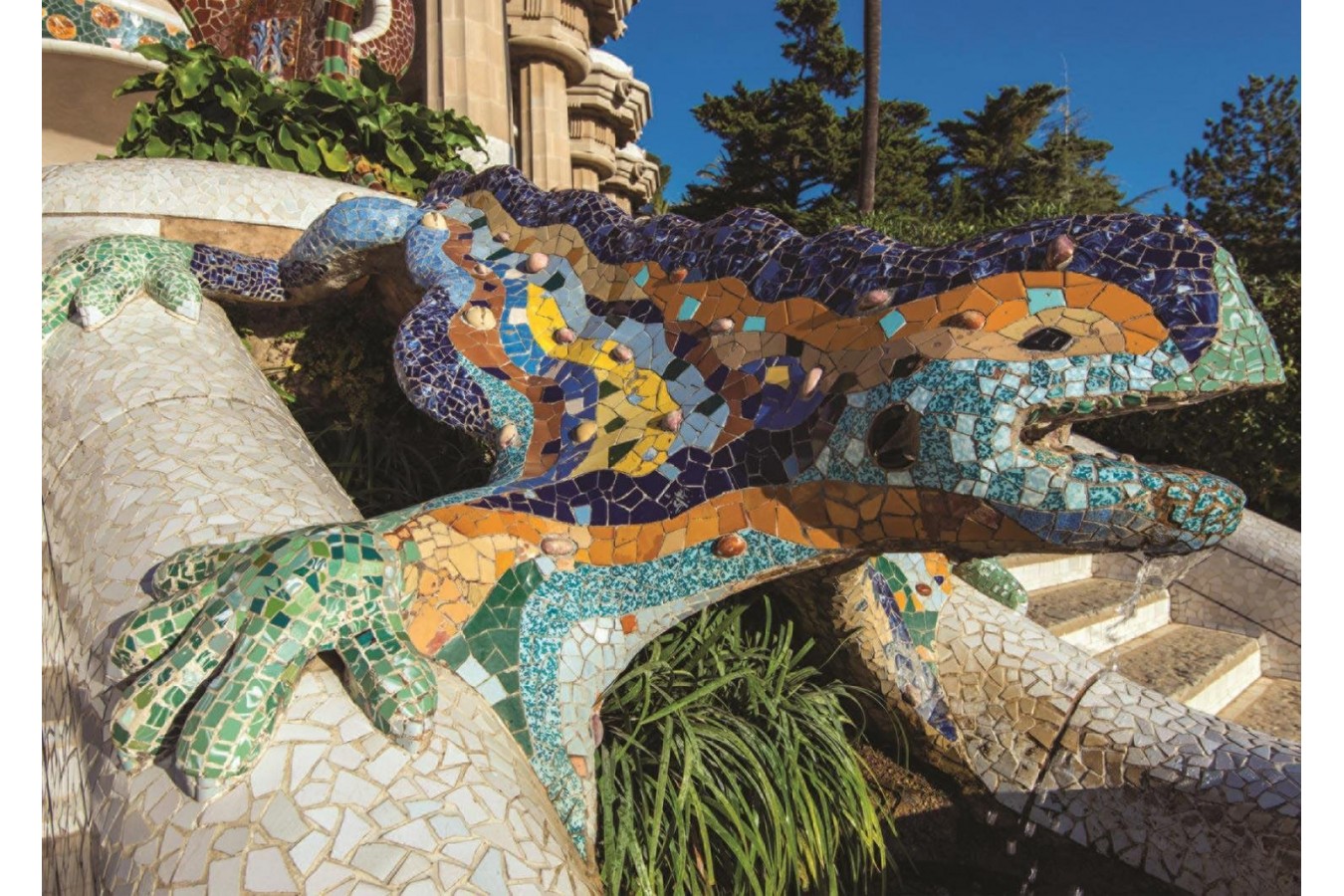 Puzzle Jumbo - Park Guell, Barcelona, 500 piese (18540) imagine