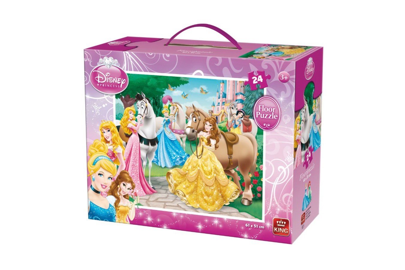 Puzzle de podea King - Disney Princess, 24 piese (05271)