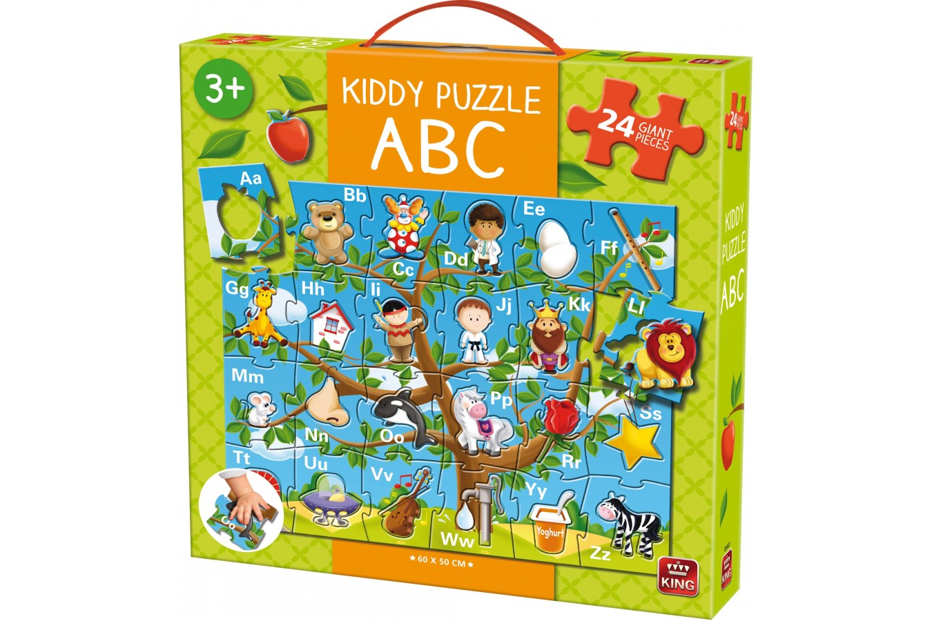 Puzzle de podea King - Kiddy ABC, 24 piese XXL (05441)