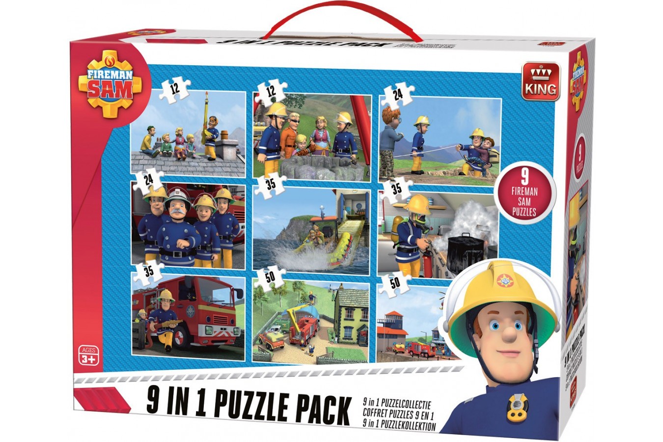 Puzzle King - Fireman Sam, 12/24/35/50 piese (05642)