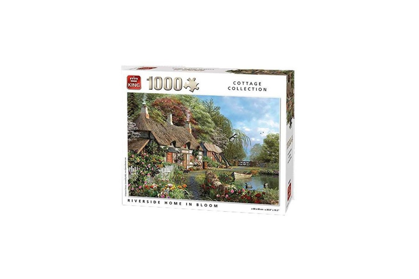 Puzzle King - Riverside Home in Bloom, 1.000 piese (05718)